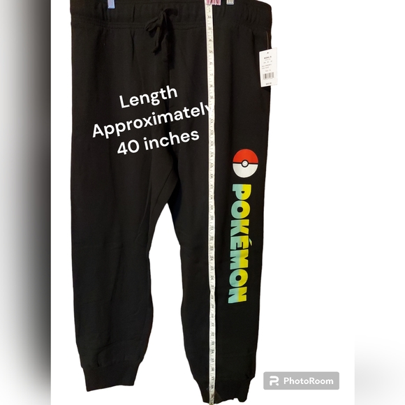 Pokémon Black Sweatpants Men's Size XL NWT - Picture 5 of 6